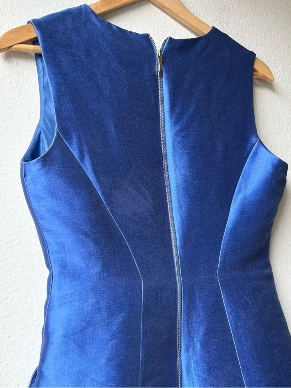 Kate Spade cosmicblue Charleen Sateen Fit And Flare Royal Blur Dress Sz 6